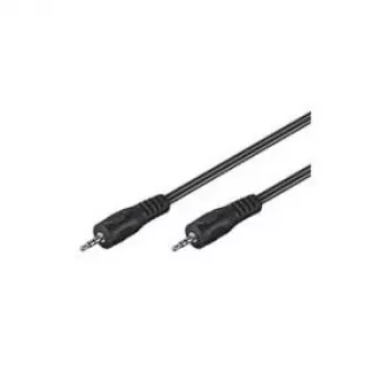 Wentronic Goobay kabel połączeniowy jack 3,5 mm HQ, czarny, 5 m - wtyk jack 3,5 mm (3-stykowe, stereo) > wtyk jack 3,5 mm (3-stykowe, stereo) (51660)