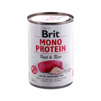 BRIT Mono Protein Beef & Rice - mokra karma dla psa - 400g