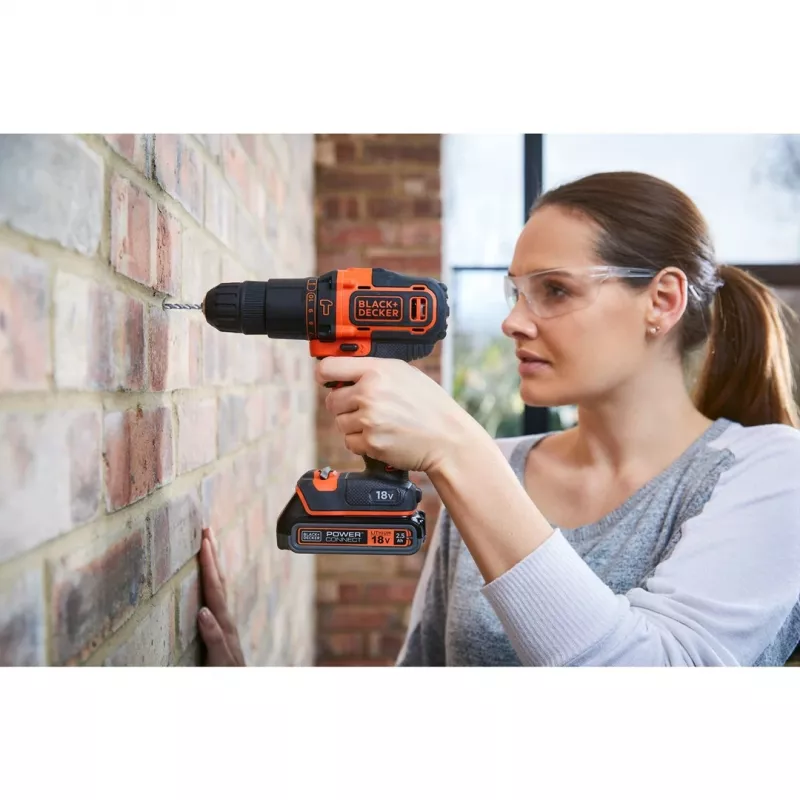 Wiertarka Black & Decker BDCHD18KB-QW bezkluczykowa Czarno-Pomarańczowa