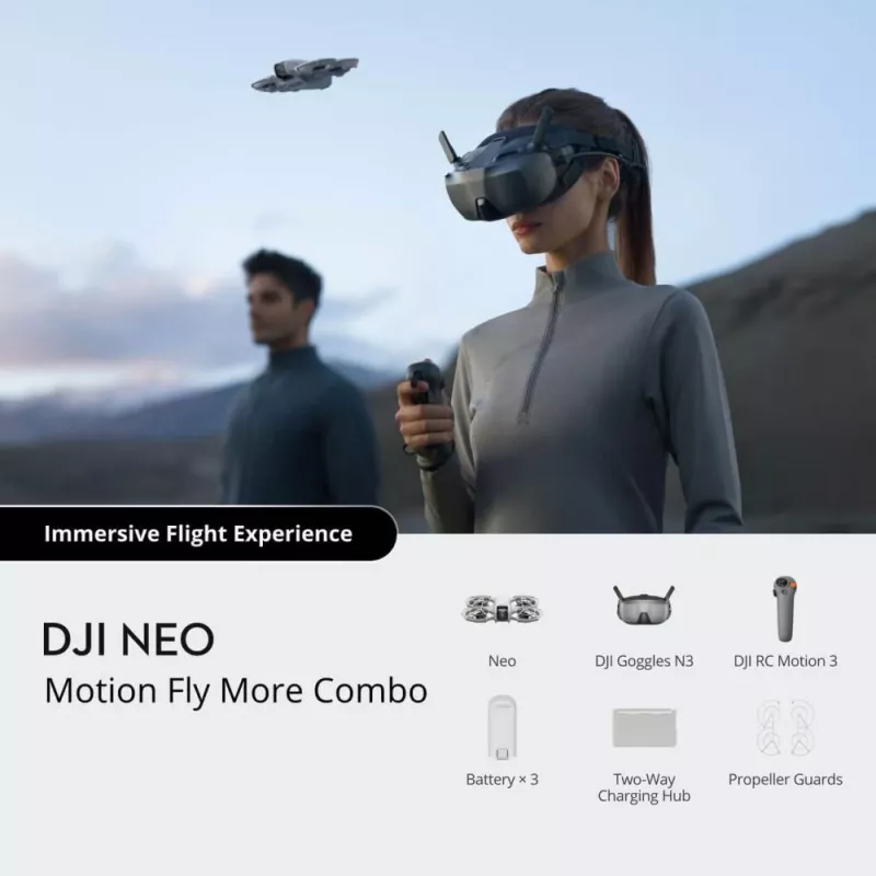Quadcopter DJI Neo Motion Combo 4 wirniki 12 MP 3840 x 2880 pikseli