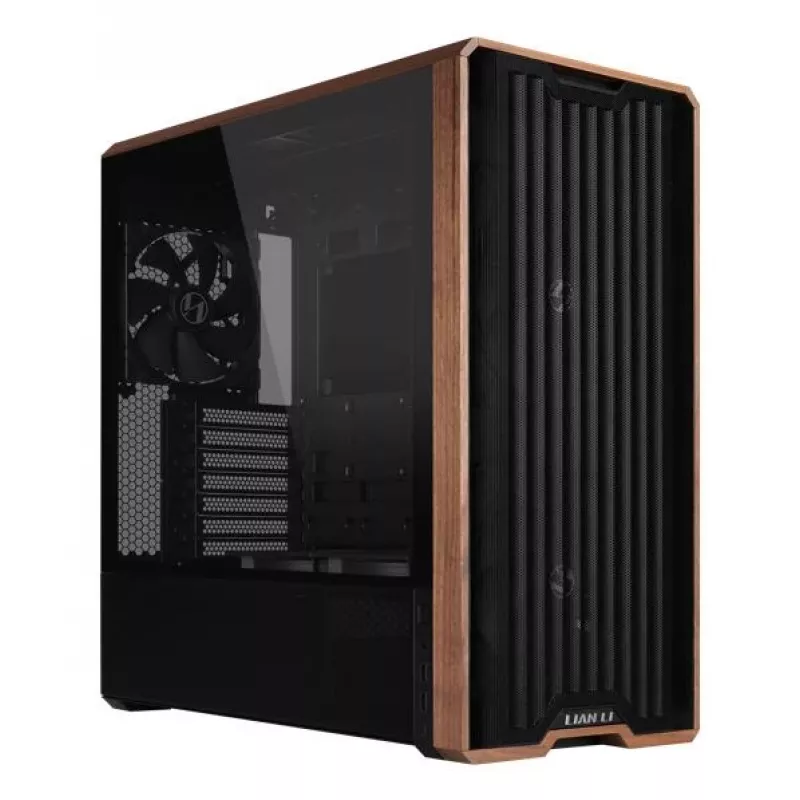 Obudowa PC Lian Li Lancool LAN217X Midi Tower Czarna, Drewno