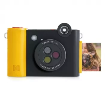 Natychmiastowy aparat fotograficzny Kodak SMILE+ 2x3 Czarny — przenośny aparat do zdjęć natychmiastowych z wydrukami 2×3