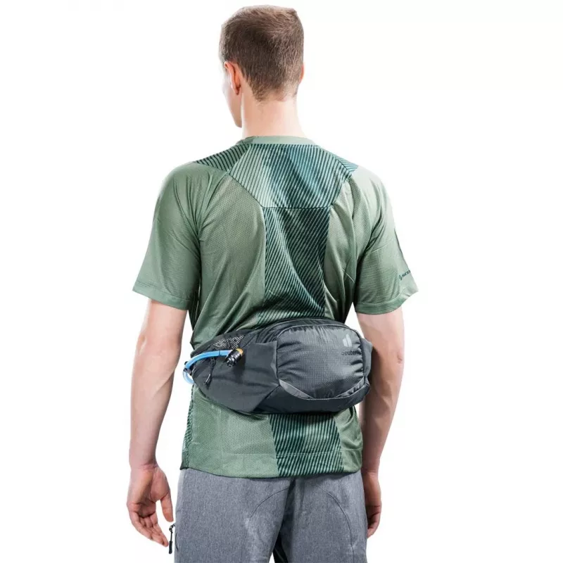 Saszetka biodrowa DEUTER Pulse 3 z regulowanym pasem, kompatybilna z nerkami, 3 L, Grafit, 330 g