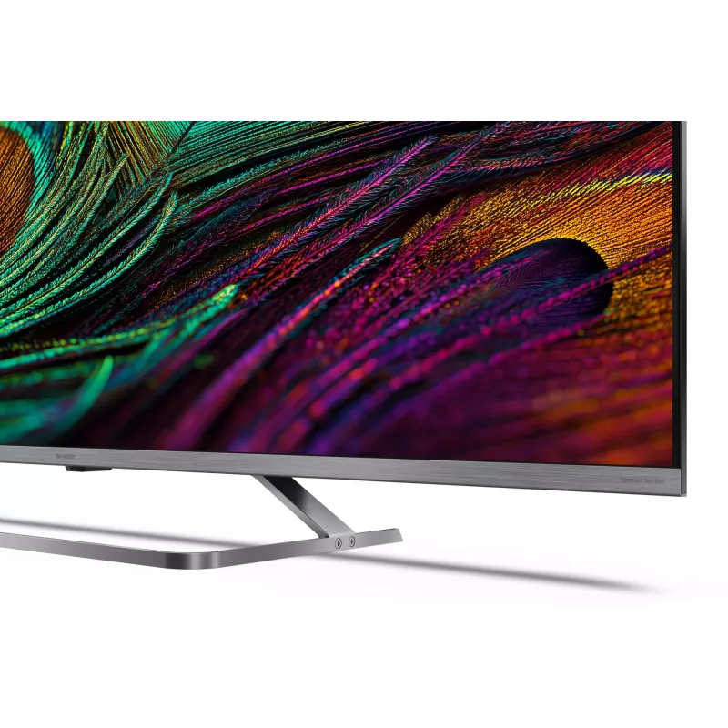 Telewizor Sharp 4K QLED MiniLED | 50JP7265E | 50 cali | Smart TV | Google TV | UHD | Srebrny