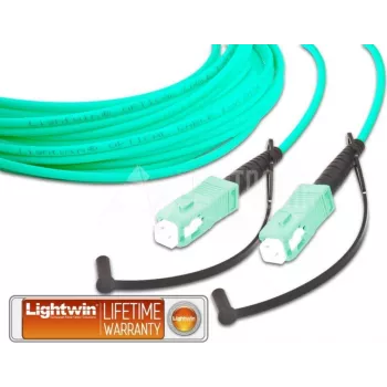 Lightwin Wysokiej Jakości Jednowłóknowy Kabel Patchcord, MM OM3, SC - SC Kabel Patchcord Światłowodowy (LSP-50 SC-SC 10.0 OM3)