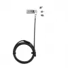 Zamek kablowy DICOTA D31713, czarny, 2 m