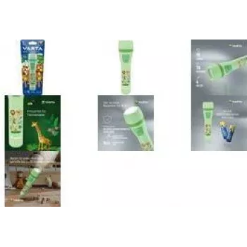 Latarka ręczna Varta Kids Flashlight Jasnozielona ABS PC 70h czas pracy na baterii