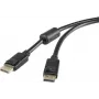 Kabel połączeniowy Renkforce DisplayPort [1x wtyk DisplayPort - 1x wtyk DisplayPort] 7,5 m Czarny (RF-3433994)