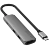 Satechi ST-P4SM koncentrator interfejsów USB Type-C 10000 Mbit/s Szary