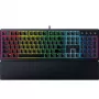 Razer Ornata V3, Mecha-membrane switches, 10 Razer Chroma RGB Lighting Zones, 1000 Hz Ultrapolling, Backlit keys, Soft-touch wrist rest - German Layou