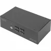 Przełącznik KVM Digitus DS-12883 4-portowy dwuekranowy 4K HDMI USB