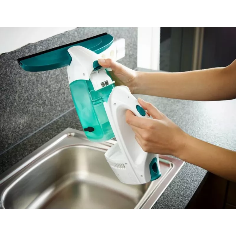 Leifheit Window Vacuum Glass Cleaner Dry&Clean with Handle & Wiping Brush 51003