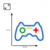 Przewodowy gamepad USB MANTA SNL55MT z neonowym podświetleniem