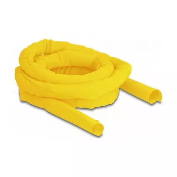 DeLOCK Woven Sleeve samozamykalny, odporny na wysoką temperaturę, 2 m x 25 mm, żółty