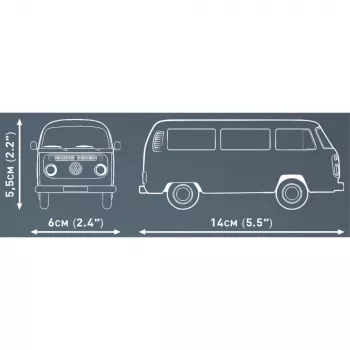 Zestaw konstrukcyjny Cobi Volkswagen T2b Bus pomarańczowy, skala 1:35