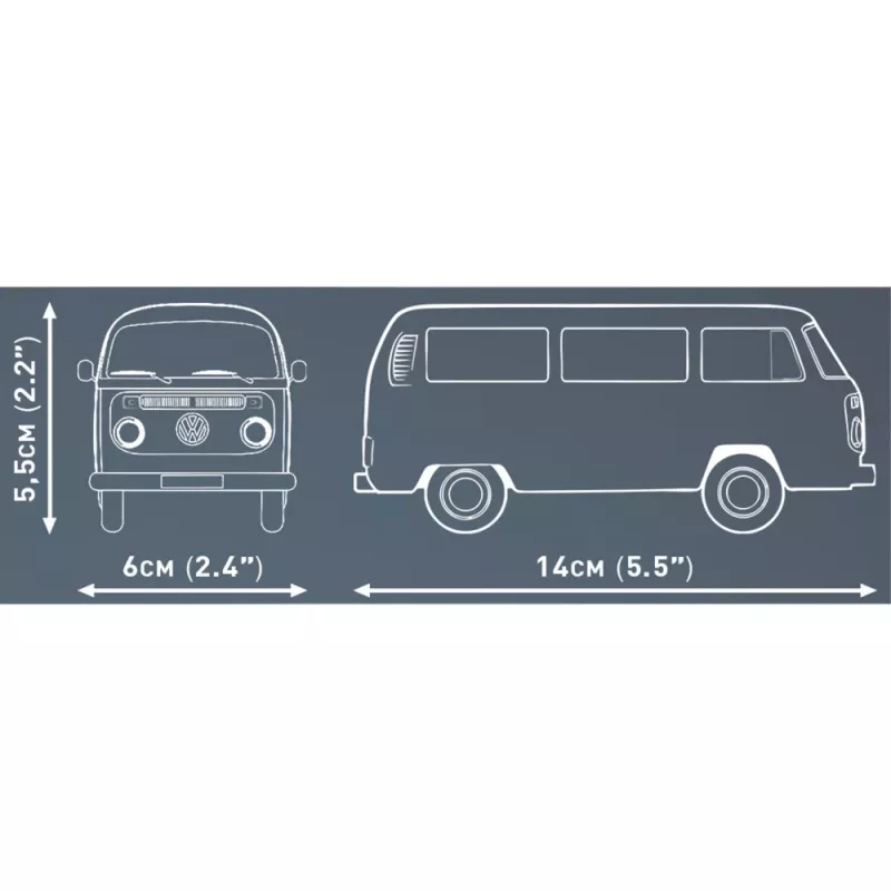 Zestaw konstrukcyjny Cobi Volkswagen T2b Bus pomarańczowy, skala 1:35