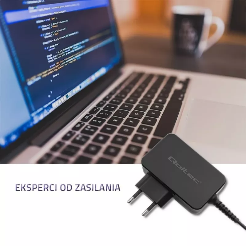 Zasilacz QOLTEC 45W 19V do urządzeń przenośnych — zasilacz zastępczy 45 W 19 V