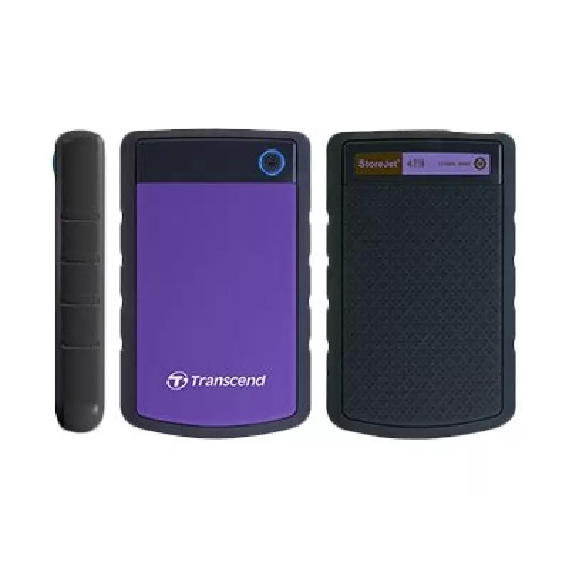Transcend StoreJet 25H3P - Festplatte - 4TB - extern (tragbar) - 2.5 (6,4 cm) - USB3.0 - 256-Bit-AES - lila (TS4TSJ25H3P)