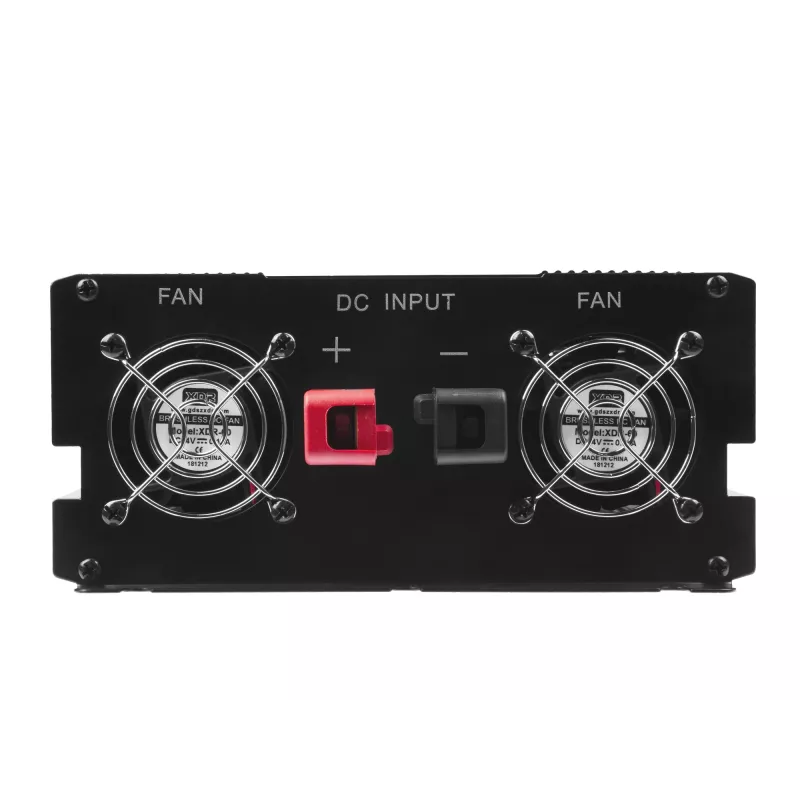 Przetwornica samochodowa zielony Cell INV21 6000 W, 24V DC-na-AC, wyjście 230V, 2x USB PD, aktywne chłodzenie, odłączane złącza DC, czarna