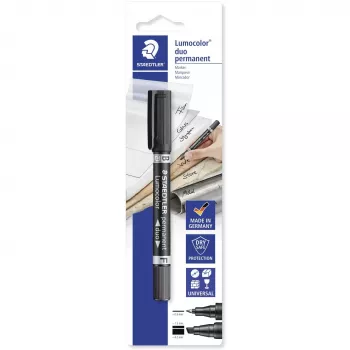 Marker permanentny Staedtler Lumocolor permanent duo 348 B czarny 1 szt.