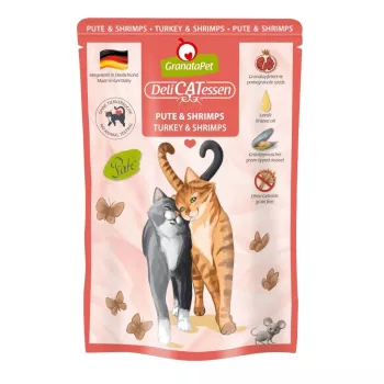 GRANATAPET DeliCATessen indyk i krewetki - mokra karma dla kota - 85g