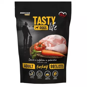 BIOFEED Tasty Dogs Life Turkey- mokra karma dla psów - 150g