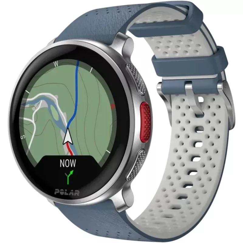Polar Vantage V3 - Aluminium - Zegarek sportowy z paskiem - Silikon - Wyświetlacz 3,5 cm (1,39 cala) - 32 GB - Bluetooth - 57 g - błękitny (900108892)