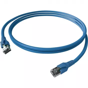 Kabel krosowy EasyLan FlexBoot kat.6A S/FTP niebieski 1,00 m - FTP - SFTP