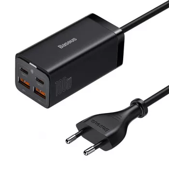 Baseus GaN3 100/ 65W Desktop Charger Quick Charge QC 3.04.0 USB C Type C Phone Charger for IPhone15 Huawei Xiaomi MacBook Laptop