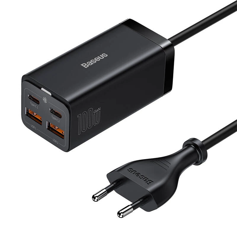 Baseus GaN3 100/ 65W Desktop Charger Quick Charge QC 3.04.0 USB C Type C Phone Charger for IPhone15 Huawei Xiaomi MacBook Laptop