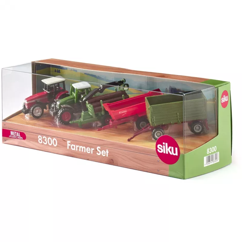 Zestaw zabawek maszyn rolniczych Siku Farmer 8300 — modele odlewane ciśnieniowo