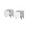 Szafka nocna cama meble NOVA z 1 szufladą 44×40×52 cm, biały mat