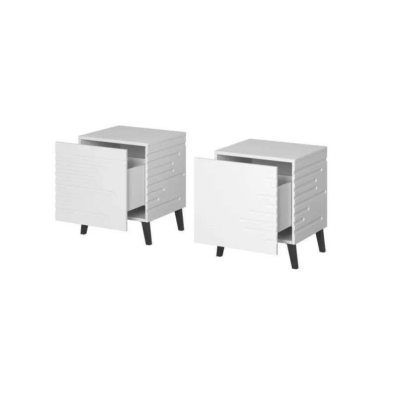 Szafka nocna cama meble NOVA z 1 szufladą 44×40×52 cm, biały mat