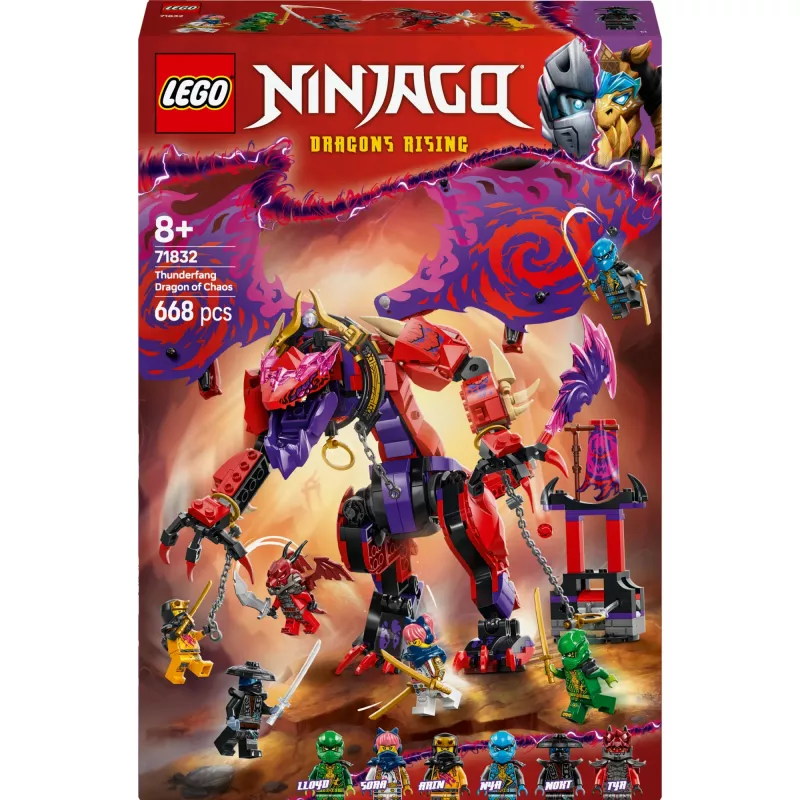 LEGO NINJAGO 71832 Smok Chaosu Thunderfang