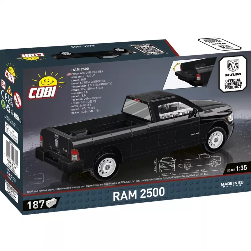 Zabawka konstrukcyjna Cobi RAM 2500 model 2 w 1 do złożenia, COBI-24610