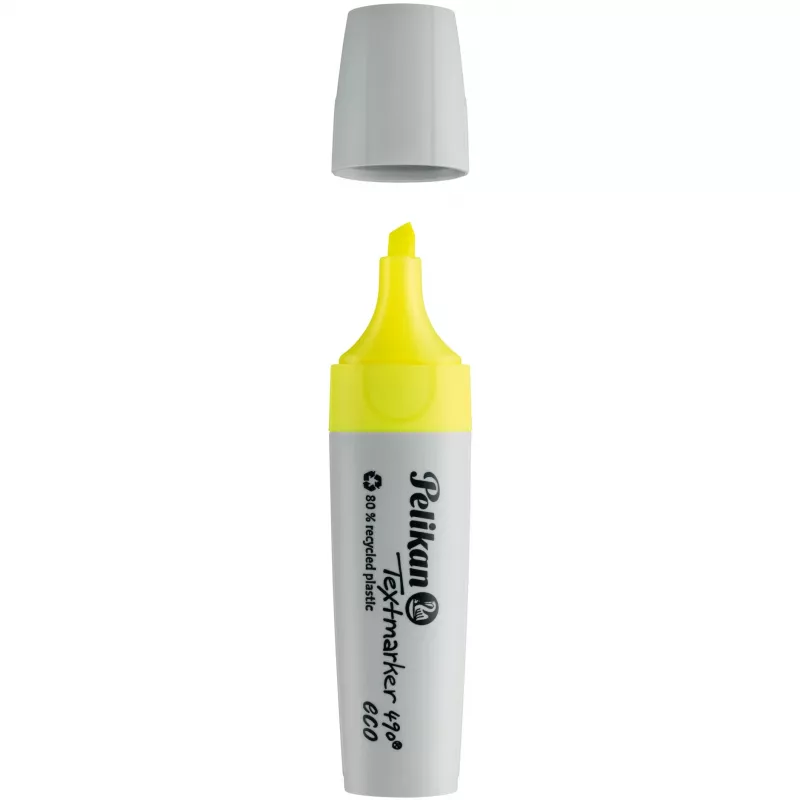 Zakreślacz Pelikan Textmarker 490 eco marker z końcówką dłutową Żółty