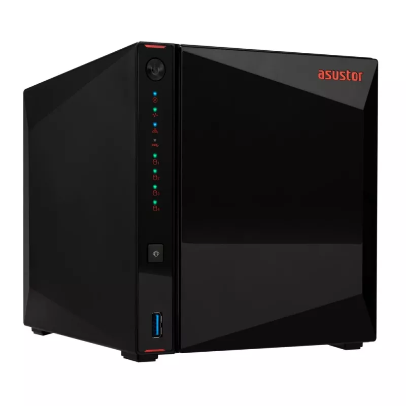Asustor AS5404T serwer NAS/pamięć masowa Intel® Celeron® N5105 4 GB DDR4 0 TB ADM Czarny