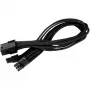 SilverStone SST-PP07-PCIB kabel przedłużający PCIe 8-pin na PCIe 6+2-pin, 25 cm, czarny