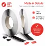 Taśma na rzep Label the kabel LTC Klettrolle Easy Tape Strap 8 m × 20 mm, czarna