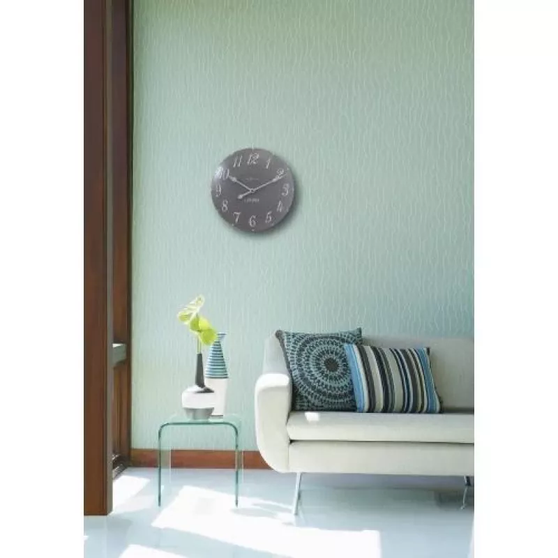NeXtime klok 3084gs London Arabic, Ø34,5 cm, ścienny, szary/biały