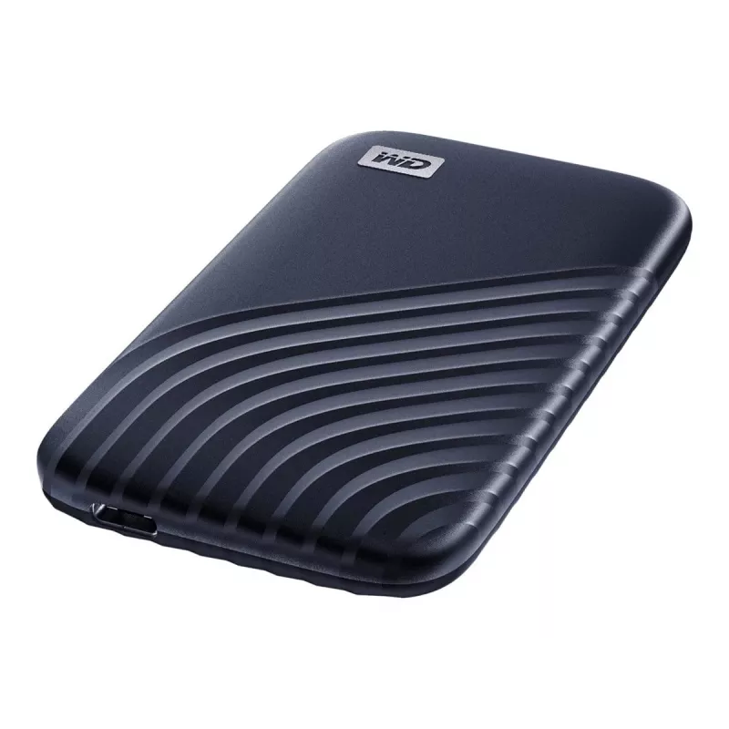WD My Passport SSD WDBAGF0010BBL - SSD - verschlüsselt - 1 TB - extern (tragbar) - USB 3.2 Gen 2 (USB-C Steckverbinder) - 256-Bit-AES - Mitternachtsbl