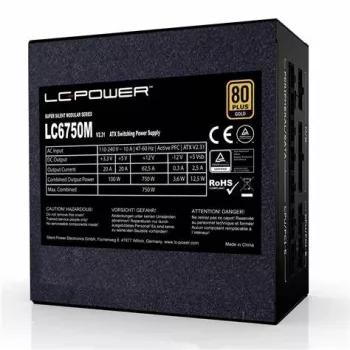 LC-Power Super Silent LC6750M V3.0 750W 80Plus Gold 135mm-Lue retail – Zasilacz do PC/serwera – ATX
