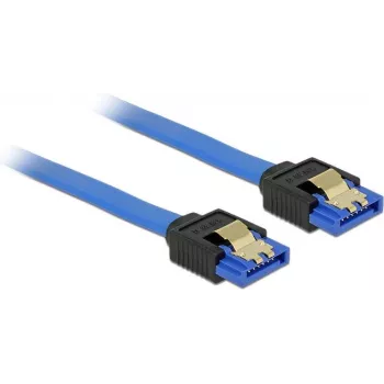 Kabel SATA DeLOCK 84978 0.3m SATA 7-pin Czarny Niebieski