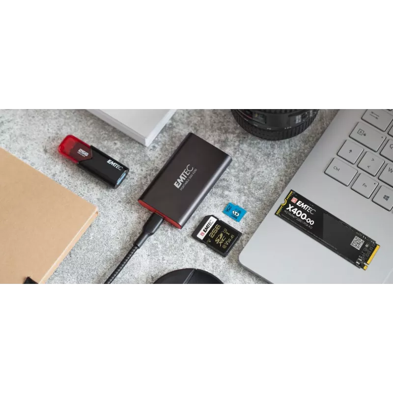Emtec X210 ELITE 2 TB USB Type-C 3.2 Gen 2 (3.1 Gen 2) Czarny, Czerwony