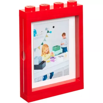 Ramka na zdjęcia room copenhagen LEGO Bright czerwony 41131730 — dekoracyjna ramka stołowa, jaskrawoczerwona