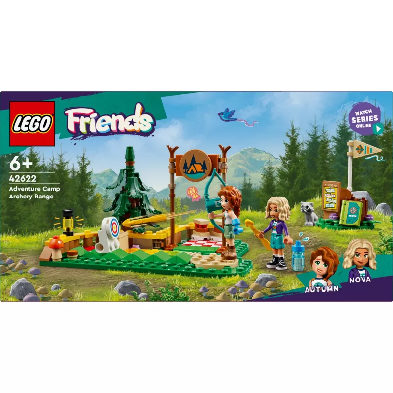 Klocki LEGO Friends Obóz łuczniczy 42622 — 157 elementów, 2 minifigurki, wiek 6+