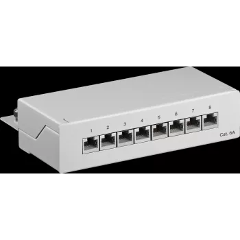 Goobay 62063 - RJ-45 - Cat6a - S/UTP (STP) - 22/26 - Szary - Instalacja w szafie rack (62063)