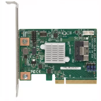 Supermicro - kontroler pamięci masowej - NVMe Retimer - PCIe 4.0 - niskoprofilowy - PCIe 4.0 x8 - do serwera A+ 2124, SuperServer Ultra SYS-220, ULTRA SuperServer SYS-220, SYS-620
