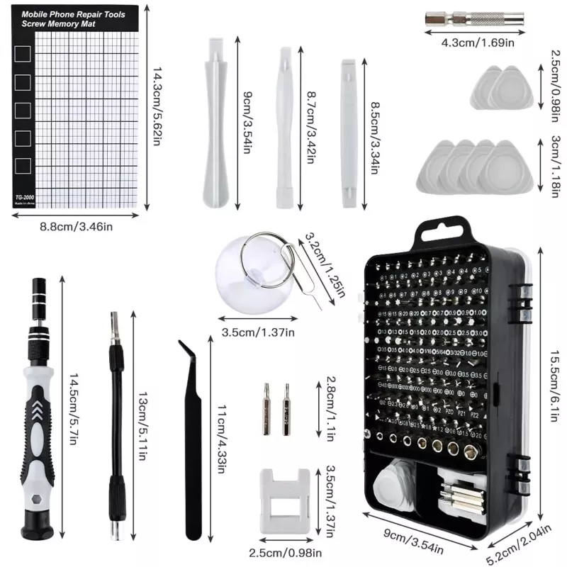 Extralink Zestaw precyzyjnych śrubokrętów, śrubokręty Torx 120 w 1