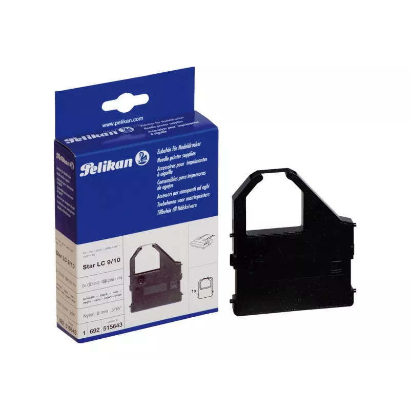 Pelikan Czarna - Taśma - do drukarek Star LC 10, 100+, 10CL, 10II, 20